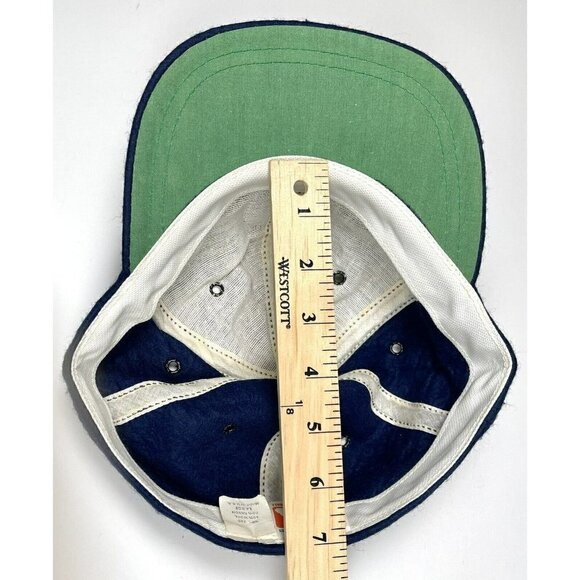 VTG 1950s MLB LARGE Navy Wool Blend Felt Minnesota Twins BASEBALL CAP USA NEW - Picture 9 of 10
